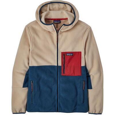 L-Patagonia Microdini Hoody-Tidepool Blue W/oar Tan (Tibo) L-Patagonia Microdini Hoody-Tidepool Blue W/oar Tan (Tibo)