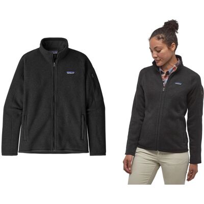 Patagonia Womens Better Sweater Jacket-Black (Blk)-L Patagonia Womens Better Sweater Jacket-Black (Blk)-L