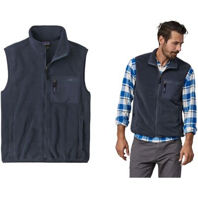 Patagonia Synchilla Vest-Smolder Blue (Smdb)-S Patagonia Synchilla Vest-Smolder Blue (Smdb)-S