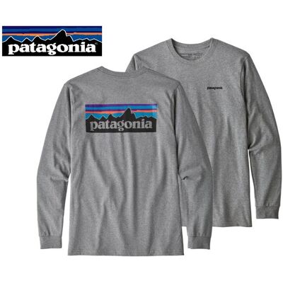 Xxl-Patagonia L/s P-6 Logo Responsibili-Tee -Gravel Heather(Glh) Xxl-Patagonia L/s P-6 Logo Responsibili-Tee -Gravel Heather(Glh)