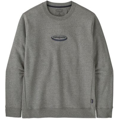 Patagonia Mens 95 Oval Logo Uprisal Crew Sweatshirt-Gravel Heather (Glh)-Xl Patagonia Mens 95 Oval Logo Uprisal Crew Sweatshirt-Gravel Heather (Glh)-Xl
