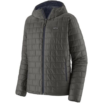 Patagonia Mens Nano Puff Fitz Roy Trout Hoody-Forge Grey (Fge)-L Patagonia Mens Nano Puff Fitz Roy Trout Hoody-Forge Grey (Fge)-L