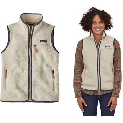 Patagonia Womens Retro Pile Vest-Pelican (Plcn)-L Patagonia Womens Retro Pile Vest-Pelican (Plcn)-L