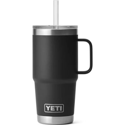 Yeti Rambler 25 Oz Straw Mug-Black Yeti Rambler 25 Oz Straw Mug-Black