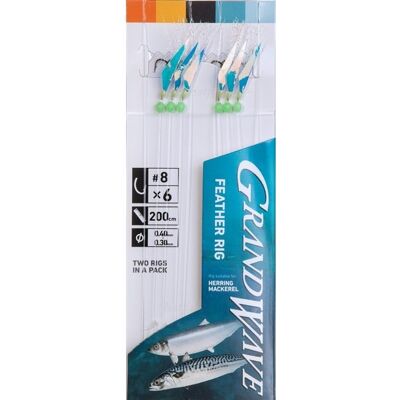 Daiwa Grandwave Feather Rig Gwfr2-8 Daiwa Grandwave Feather Rig Gwfr2-8