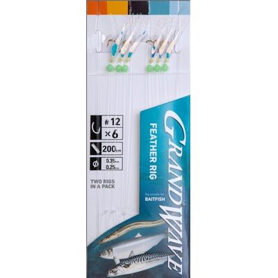 Daiwa Grandwave Feather Rig Gwfr2-12 Daiwa Grandwave Feather Rig Gwfr2-12