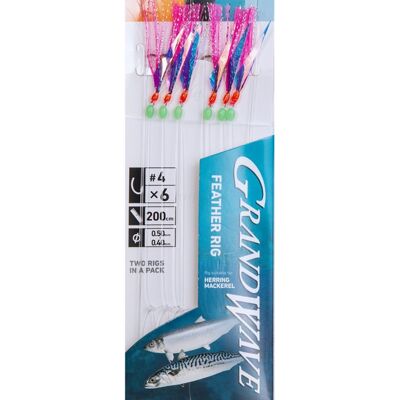 Daiwa Grandwave Feather Rig Gwfr3-4 Daiwa Grandwave Feather Rig Gwfr3-4