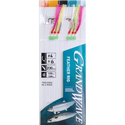 Daiwa Grandwave Feather Rig Gwfr4-4 Daiwa Grandwave Feather Rig Gwfr4-4