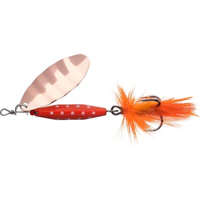Abu Garcia Reflex Red LF Kobber 7g - Spinner til alle fisk Abu Garcia Reflex Red LF Kobber 7g - Spinner til alle fisk