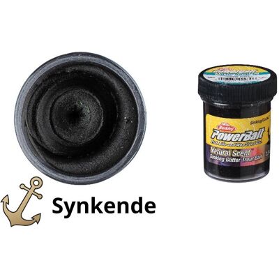 Berkley Powerbait Sinking Black Glitter Trout Dough Berkley Powerbait Sinking Black Glitter Trout Dough