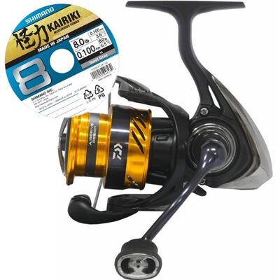 Daiwa 24 Ninja Bg Lt-2500 M/påspolet Shimano Kairiki 8 0,13mm Daiwa 24 Ninja Bg Lt-2500 M/påspolet Shimano Kairiki 8 0,13mm