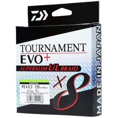 Daiwa EVO+ Flettet Line - Høj styrke, mikrofiber, Japan Daiwa EVO+ Flettet Line - Høj styrke, mikrofiber, Japan