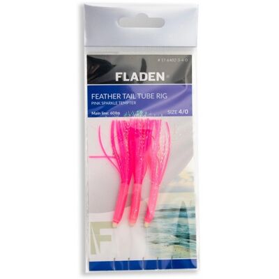 Fladen Feather Tail Tube Rig-Pink Fladen Feather Tail Tube Rig-Pink