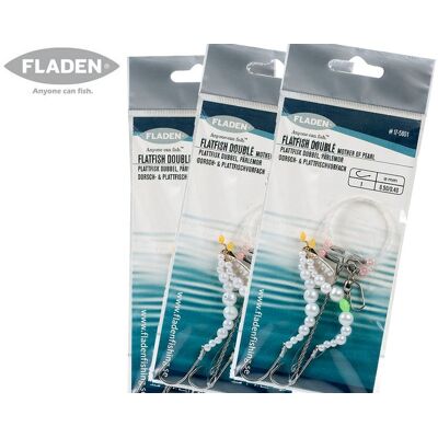 Fladen Double Rig Fladfiskeforfang, Perlemor Fladen Double Rig Fladfiskeforfang, Perlemor