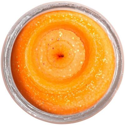 Berkley Powerbait Natural Glitter Trout Dough-Garlic-Fluo Orange Glitter Berkley Powerbait Natural Glitter Trout Dough-Garlic-Fluo Orange Glitter