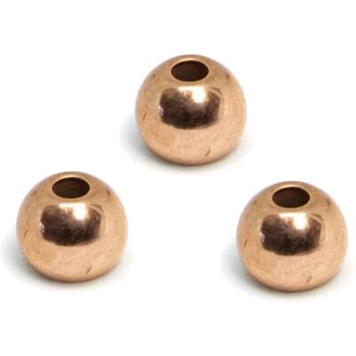Fulling Mill Brass Beads - Copper-3,2mm Fulling Mill Brass Beads - Copper-3,2mm