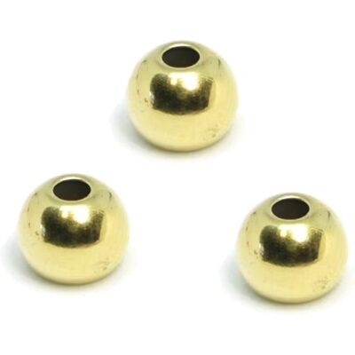 Fulling Mill Brass Beads - Gold-2,8mm Fulling Mill Brass Beads - Gold-2,8mm