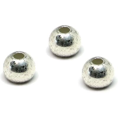 Fulling Mill Brass Beads - Silver-2,8mm Fulling Mill Brass Beads - Silver-2,8mm