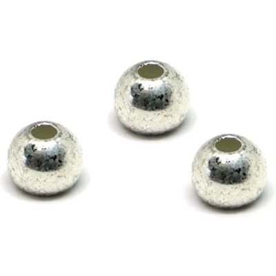 Fulling Mill Brass Beads - Silver-2,0mm Fulling Mill Brass Beads - Silver-2,0mm