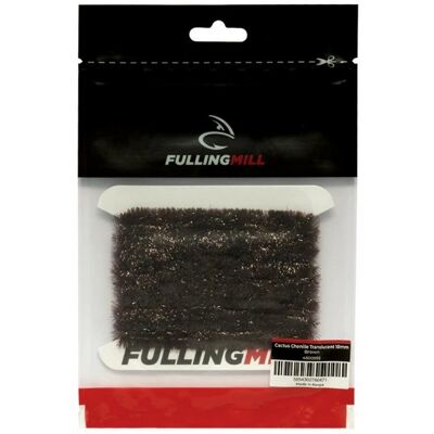Fulling Mill Cactus Chenille Translucent 15mm-Brown Fulling Mill Cactus Chenille Translucent 15mm-Brown