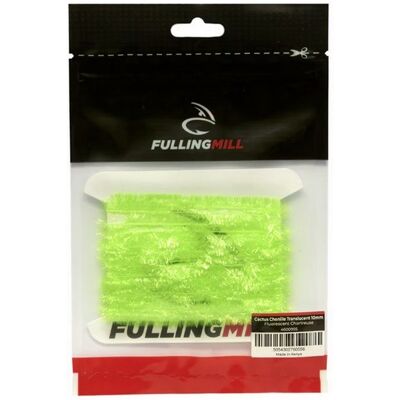 Fulling Mill Cactus Chenille Translucent 15mm-Fl. Chartreuse Fulling Mill Cactus Chenille Translucent 15mm-Fl. Chartreuse