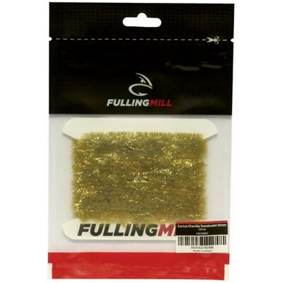 Fulling Mill Cactus Chenille Translucent 15mm-Olive Fulling Mill Cactus Chenille Translucent 15mm-Olive