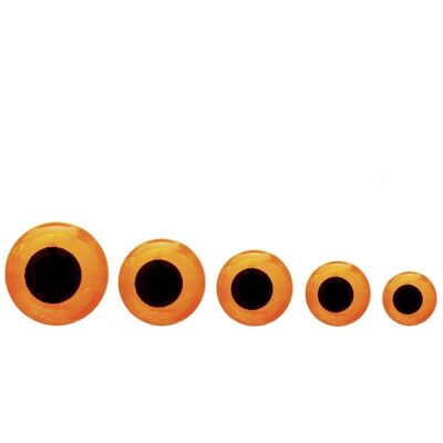 Fulling Mill Epoxy Eye -Fluorescent Hot Orange-8mm Fulling Mill Epoxy Eye -Fluorescent Hot Orange-8mm