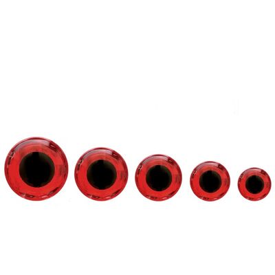 Fulling Mill Epoxy Eye -Fluorescent Red-8mm Fulling Mill Epoxy Eye -Fluorescent Red-8mm