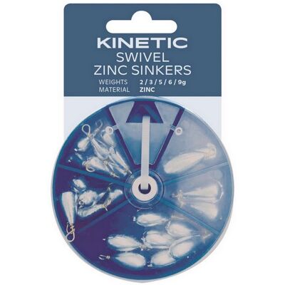Kinetic Swivel Zinc Sinkers Sortiment Kinetic Swivel Zinc Sinkers Sortiment