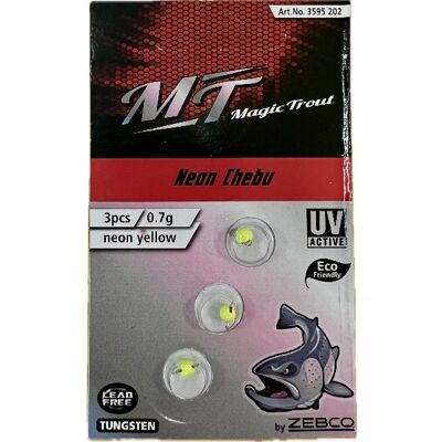Quantum Magic Trout Neon Cheburashka - 3 Stk-Gul-0,5 Gr. Quantum Magic Trout Neon Cheburashka - 3 Stk-Gul-0,5 Gr.