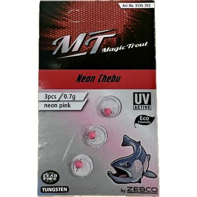 Quantum Magic Trout Neon Cheburashka - 3 Stk-Pink-1,0 Gr. Quantum Magic Trout Neon Cheburashka - 3 Stk-Pink-1,0 Gr.