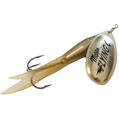 Mepps Aglia Flying C Upstream-25 Gr. (20 Gr.)-Natur/guld Mepps Aglia Flying C Upstream-25 Gr. (20 Gr.)-Natur/guld
