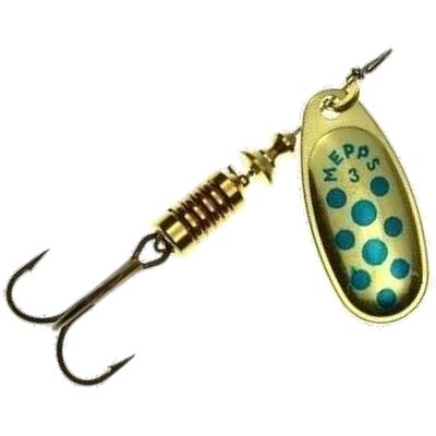 Mepps Aglia Comet Decoree-Gold/blue-5 Mepps Aglia Comet Decoree-Gold/blue-5