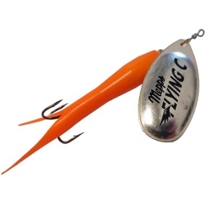 Mepps Aglia Fly Upstream-25 Gr. (20 Gr.)-Orange/sølv Blad Mepps Aglia Fly Upstream-25 Gr. (20 Gr.)-Orange/sølv Blad