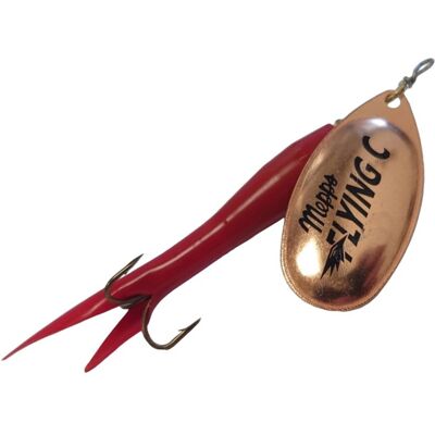 Mepps Aglia Fly Upstream-15 Gr.-Rød/kobber Blad Mepps Aglia Fly Upstream-15 Gr.-Rød/kobber Blad
