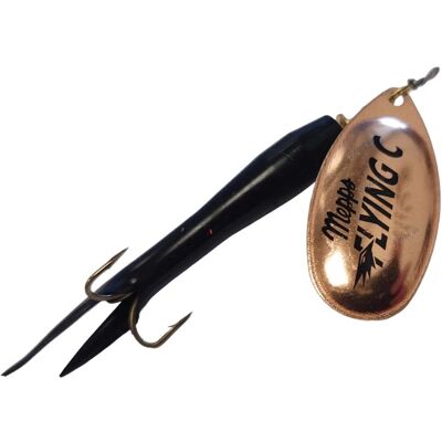 Mepps Aglia Fly Upstream-15 Gr.-Sort/kobber Blad Mepps Aglia Fly Upstream-15 Gr.-Sort/kobber Blad