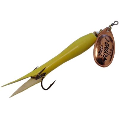 Mepps Aglia Fly C-Gul/kobber-25 Gr. (20 Gr.) Mepps Aglia Fly C-Gul/kobber-25 Gr. (20 Gr.)