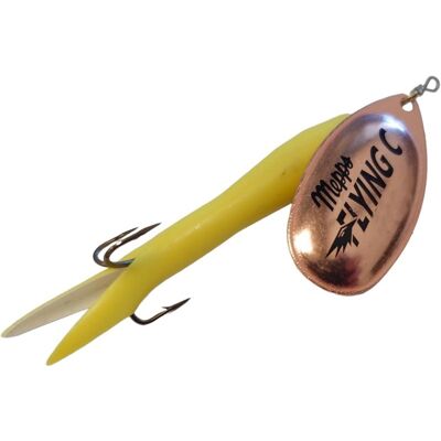 Mepps Aglia Fly Upstream-15 Gr.-Chartreuse/kobber Blad Mepps Aglia Fly Upstream-15 Gr.-Chartreuse/kobber Blad