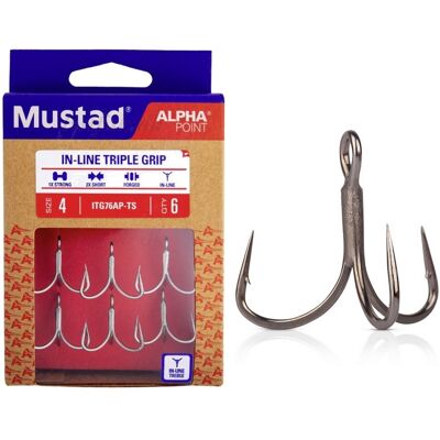 Mustad In-Line Triple Grip-4 Mustad In-Line Triple Grip-4