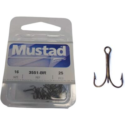 Mustad 3551 Br Trekrog-16 Mustad 3551 Br Trekrog-16