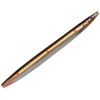 Savage Gear 3D Line Thru Sandeel - 135mm 23g Brunt/Copper Rød Dots Savage Gear 3D Line Thru Sandeel - 135mm 23g Brunt/Copper Rød Dots
