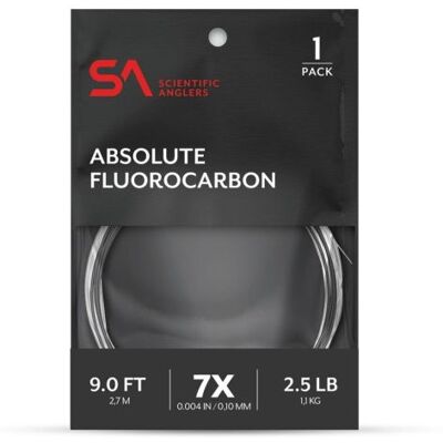 Scientific Anglers Absolute Fluorocarbon Leader 9'-0,38mm Scientific Anglers Absolute Fluorocarbon Leader 9'-0,38mm