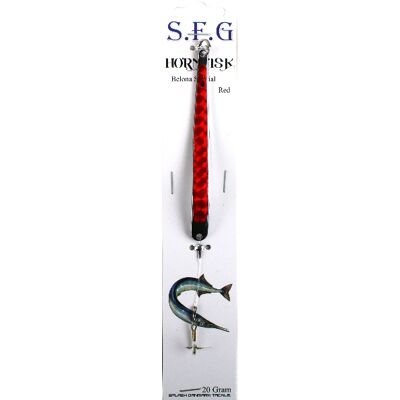 Sfg Hornfiske Blink 20g M. Krog Rig-Rød Sfg Hornfiske Blink 20g M. Krog Rig-Rød