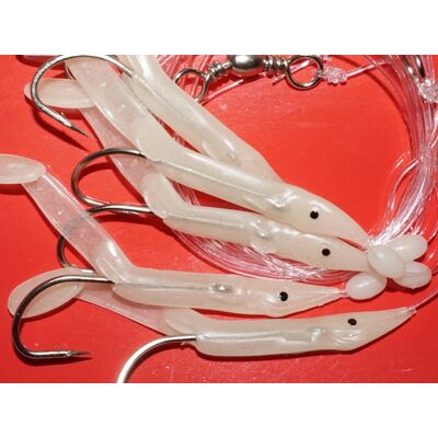 Sfg Torske/sej Sandeel Rig 6 Cm-Glow Sfg Torske/sej Sandeel Rig 6 Cm-Glow