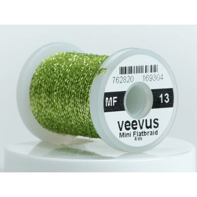 Veevus Mini Flat Braid-Chartreuse Veevus Mini Flat Braid-Chartreuse