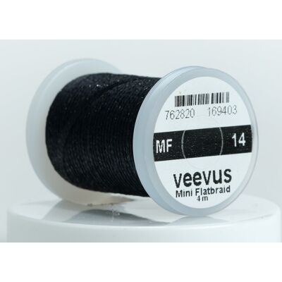 Veevus Mini Flat Braid-Black Veevus Mini Flat Braid-Black