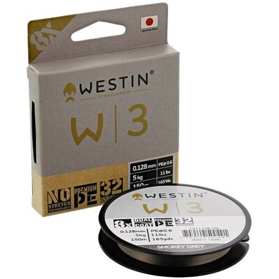 Westin W3 8 Braid Smokey Grey 150m-0,08mm Westin W3 8 Braid Smokey Grey 150m-0,08mm