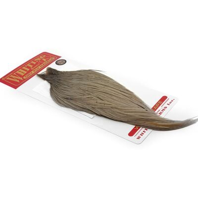 Whiting Dry Fly Cape Bronze-White Dyed Medium Dun Whiting Dry Fly Cape Bronze-White Dyed Medium Dun