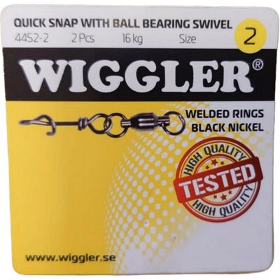 Wiggler Quick Snap Med Kuglelejesvirvel-0 Wiggler Quick Snap Med Kuglelejesvirvel-0