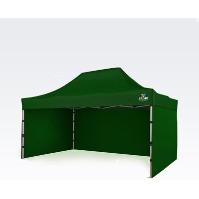 BRIMO - Gazebo estensibile a fisarmonica 3x4,5m - 3 vægge - 8 dukker - beskyttelsescover - Gazebo BRIMO - Gazebo estensibile a fisarmonica 3x4,5m - 3 vægge - 8 dukker - beskyttelsescover - Gazebo